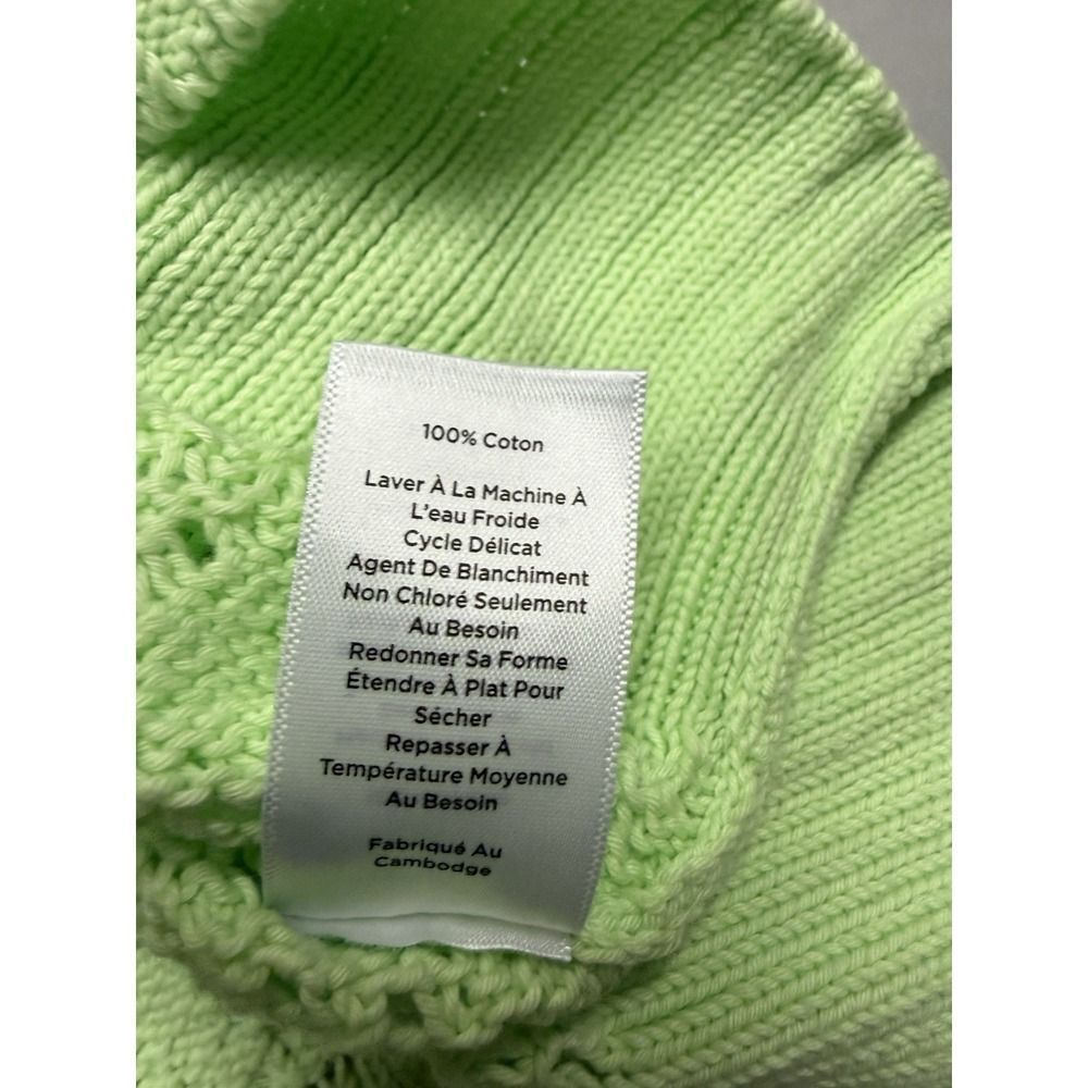 Talbots Cropped Shaker Stitch Sweater Vest. Mint green. Sz M.NWT.MSRP $79.50 - Picture 10 of 11